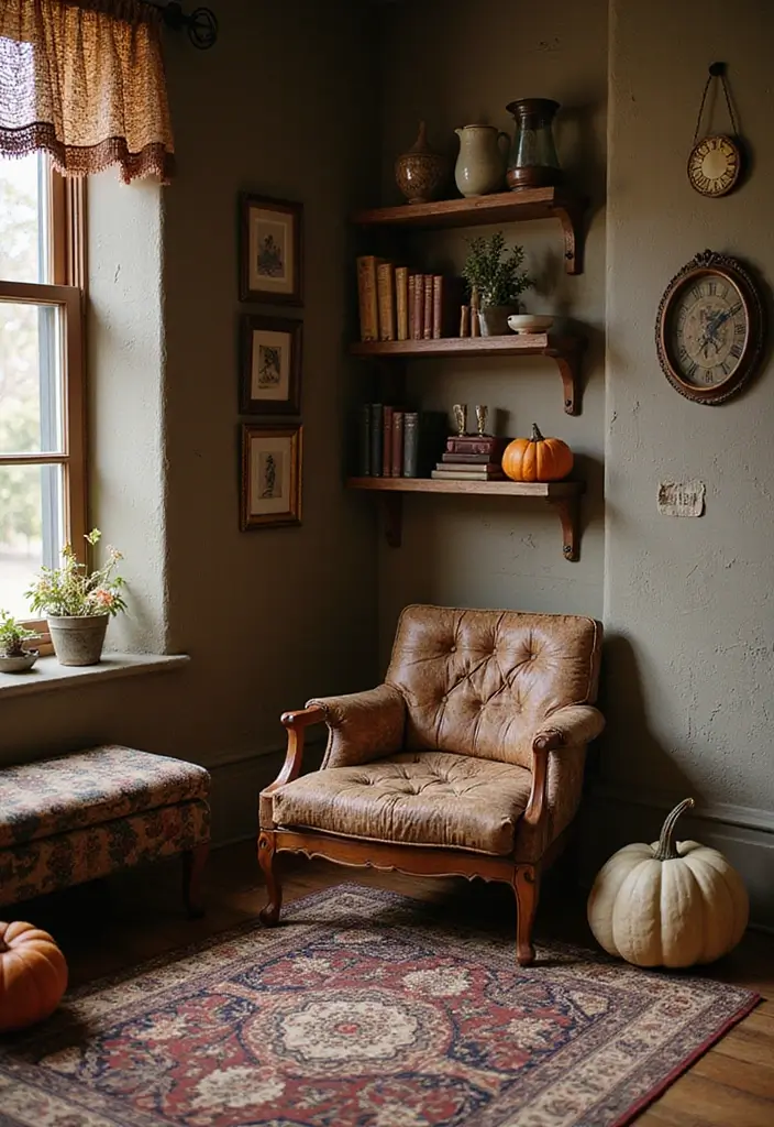 27 Fall Decor Ideas for the Home: Simple Yet Stunning - 17. Vintage Finds