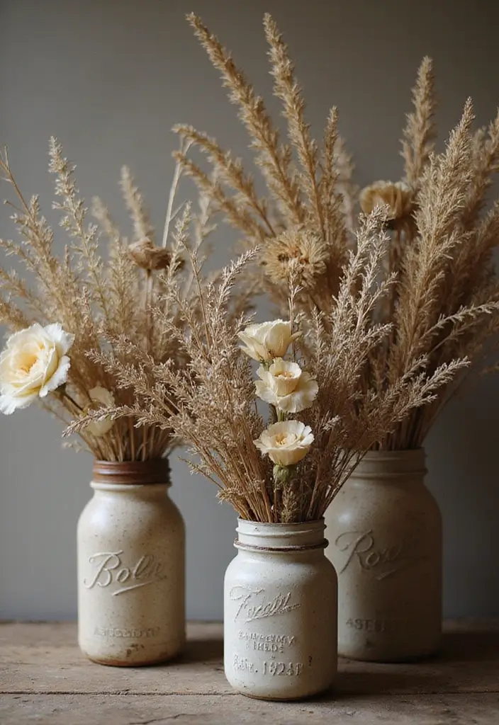 27 Fall Decor Ideas for the Home: Simple Yet Stunning - 4. Dried Flower Arrangements