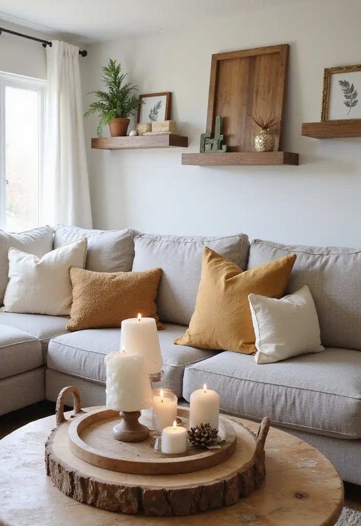 27 Fall Decor Ideas for the Home: Simple Yet Stunning - 5. Rustic Wood Accents