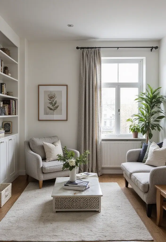 27 Home Decor Ideas Living Room Apartment Style for Urban Living - 13. Stylish Storage Solutions