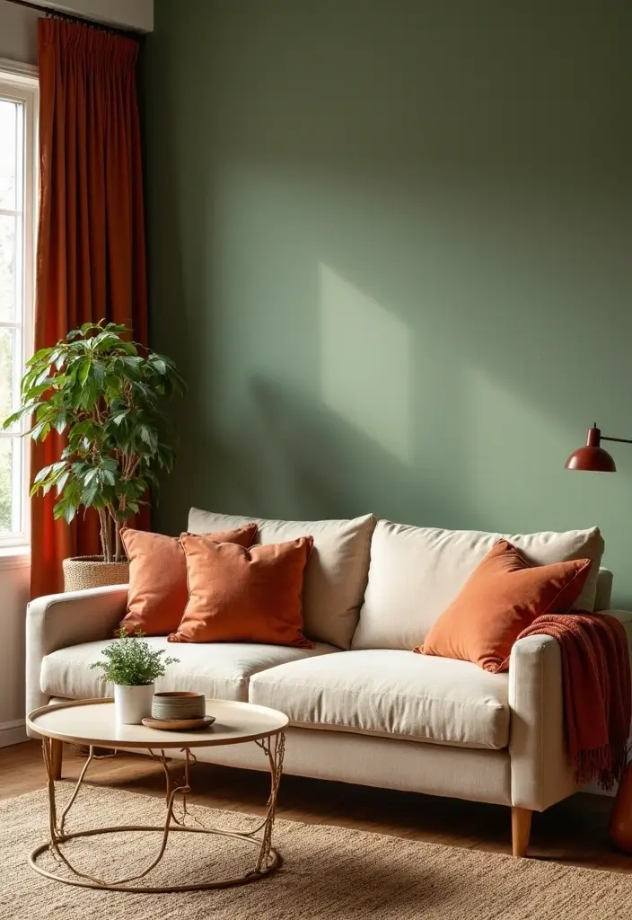 27 Home Decor Ideas Living Room Farmhouse Looks to Warm Your Heart - 10. Earthy Color Accents