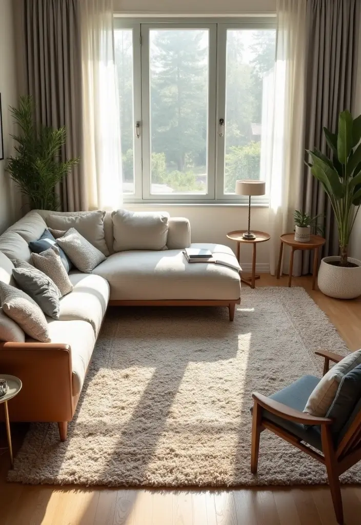 27 Home Decor Ideas Living Room Farmhouse Looks to Warm Your Heart - 24. Create Zones