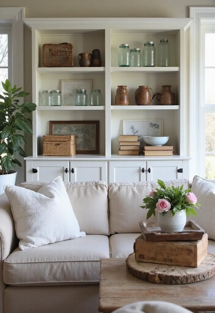 27 Home Decor Ideas Living Room Farmhouse Looks to Warm Your Heart - 7. Farmhouse-style Accessories