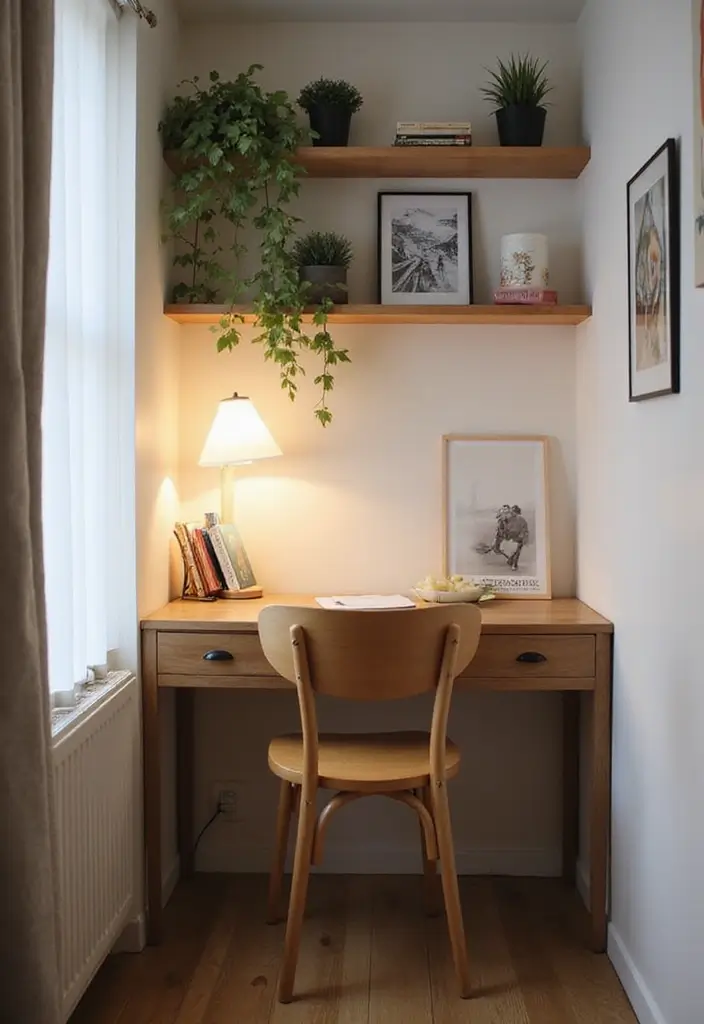 27 Home Decor Ideas for Apartment Small Spaces with Smart Layouts - 27. Personal Workspace