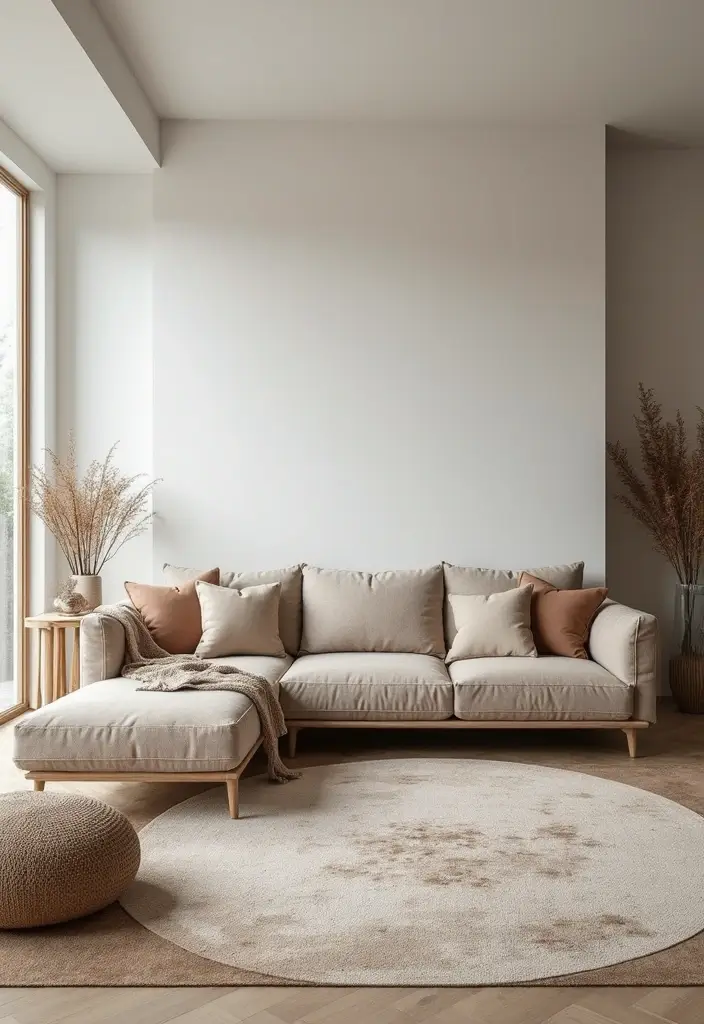 27 Home Decor Ideas for Apartment Small Spaces with Smart Layouts - 6. Smart Use of Rugs