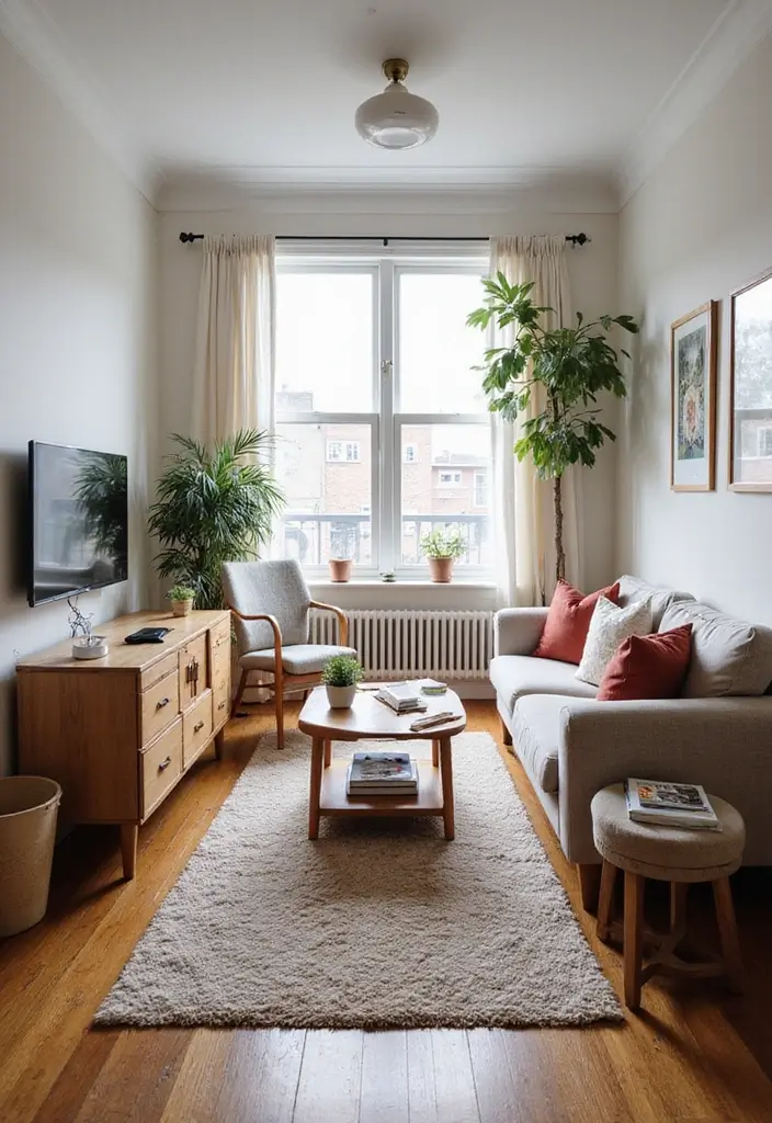 27 Home Decor Ideas for Living Room Cozy Small Spaces: Tiny House Inspirations - 18. Create Zones