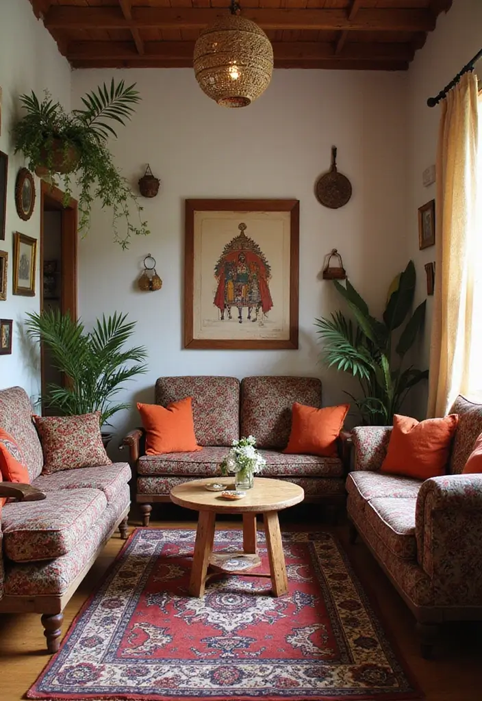 27 Home Decor Ideas for Living Room Cozy Small Spaces: Tiny House Inspirations - 27. Cultural Elements