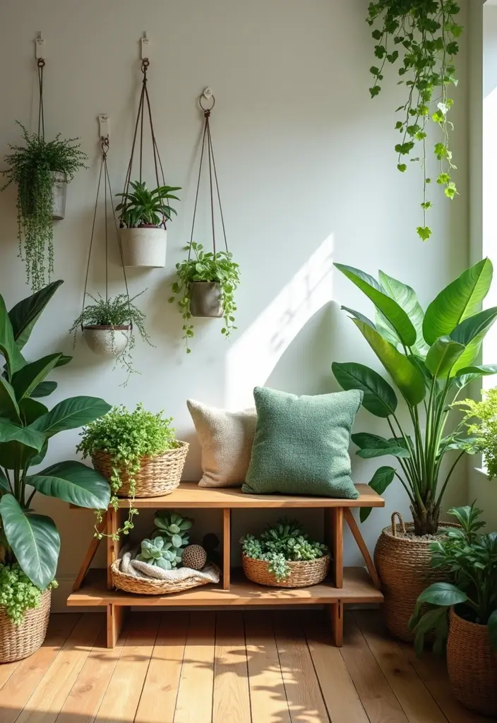 27 Home Decor Ideas for Living Room Cozy Small Spaces: Tiny House Inspirations - 8. Green Your Space