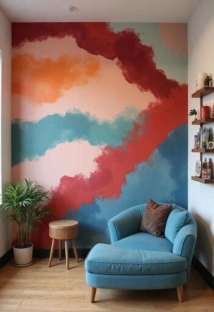 27 Nail Salon Decor Small at Home Ideas for a Professional Feel - 22. Pop of Color with Accent Walls