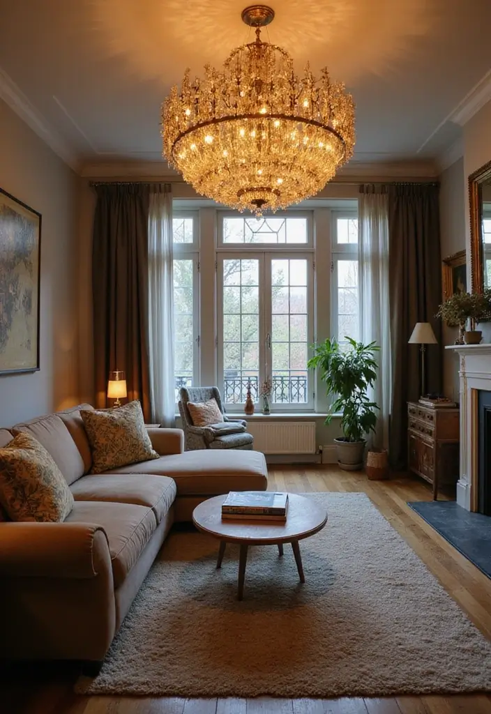 28 Home Decor Ideas Living Room on a Budget That Look Luxurious - 4. Statement Lighting