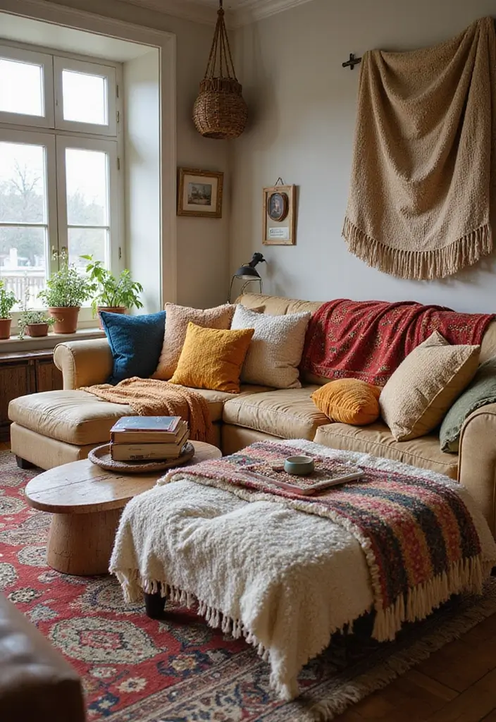 28 Home Decor Ideas Living Room on a Budget That Look Luxurious - 5. Cozy Textiles