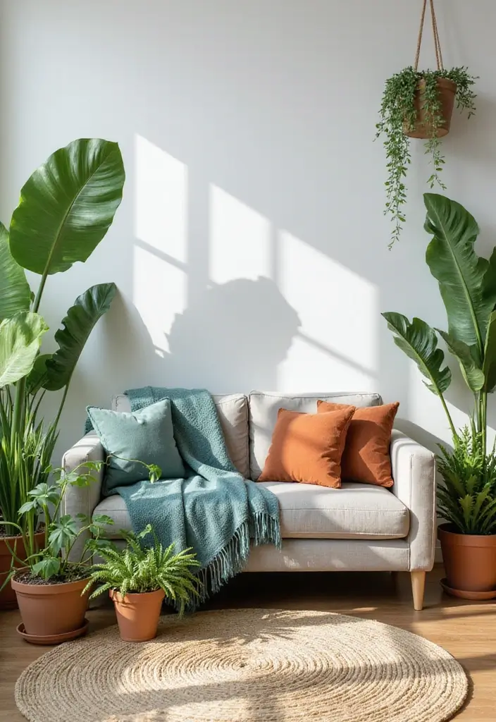 28 Home Decor Ideas Living Room on a Budget That Look Luxurious - 6. Greenery and Houseplants