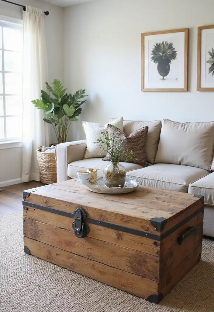 28 Home Decor Ideas Living Room on a Budget That Look Luxurious - 9. Stylish Coffee Table Alternatives