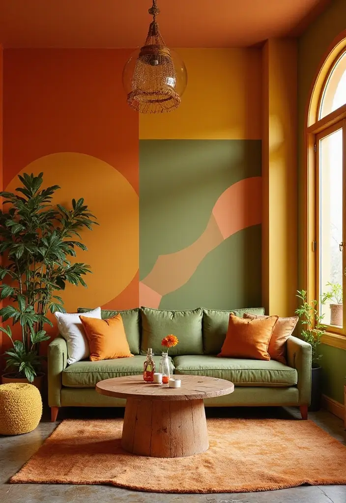30 70s Home Decor 1970s Interior Design Ideas Making a Comeback - 1. Bold Color Palettes