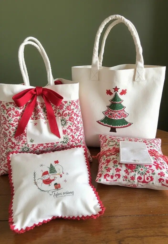 30 Christmas Decor Ideas for the Home Full of Festive Cheer - 18. Reusable Gift Bags