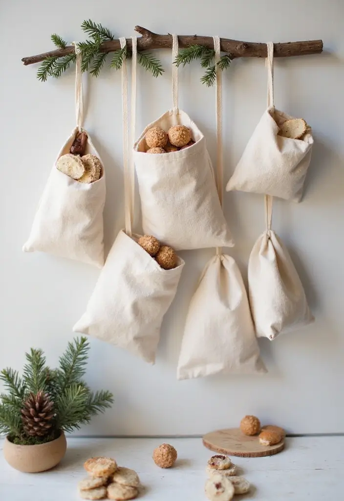 30 Christmas Decor Ideas for the Home Full of Festive Cheer - 20. Eco-Friendly Advent Calendar
