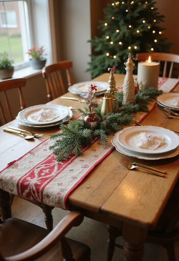 30 Christmas Decor Ideas for the Home Full of Festive Cheer - 26. Holiday Themed Table Runners