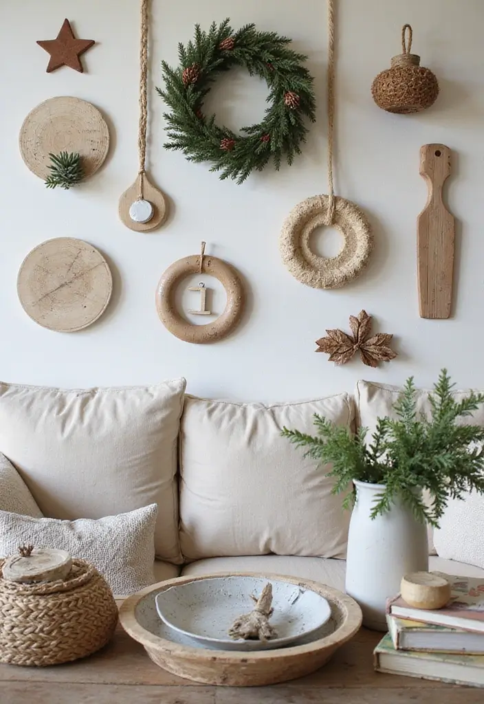 30 Christmas Home Decor Ideas for a Living Room Full of Holiday Spirit - 17. Handmade Holiday Decorations