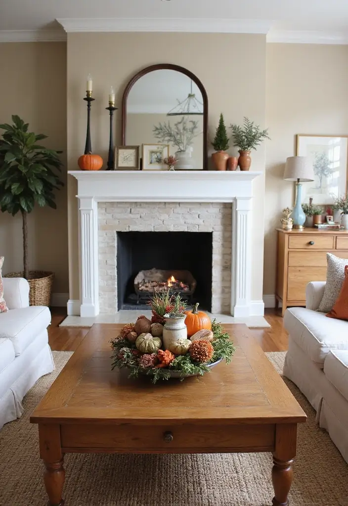 30 Cozy Home Decor Ideas Living Room Inspirations for Comfort Lovers - 21. Seasonal Changes for Cozy Vibes