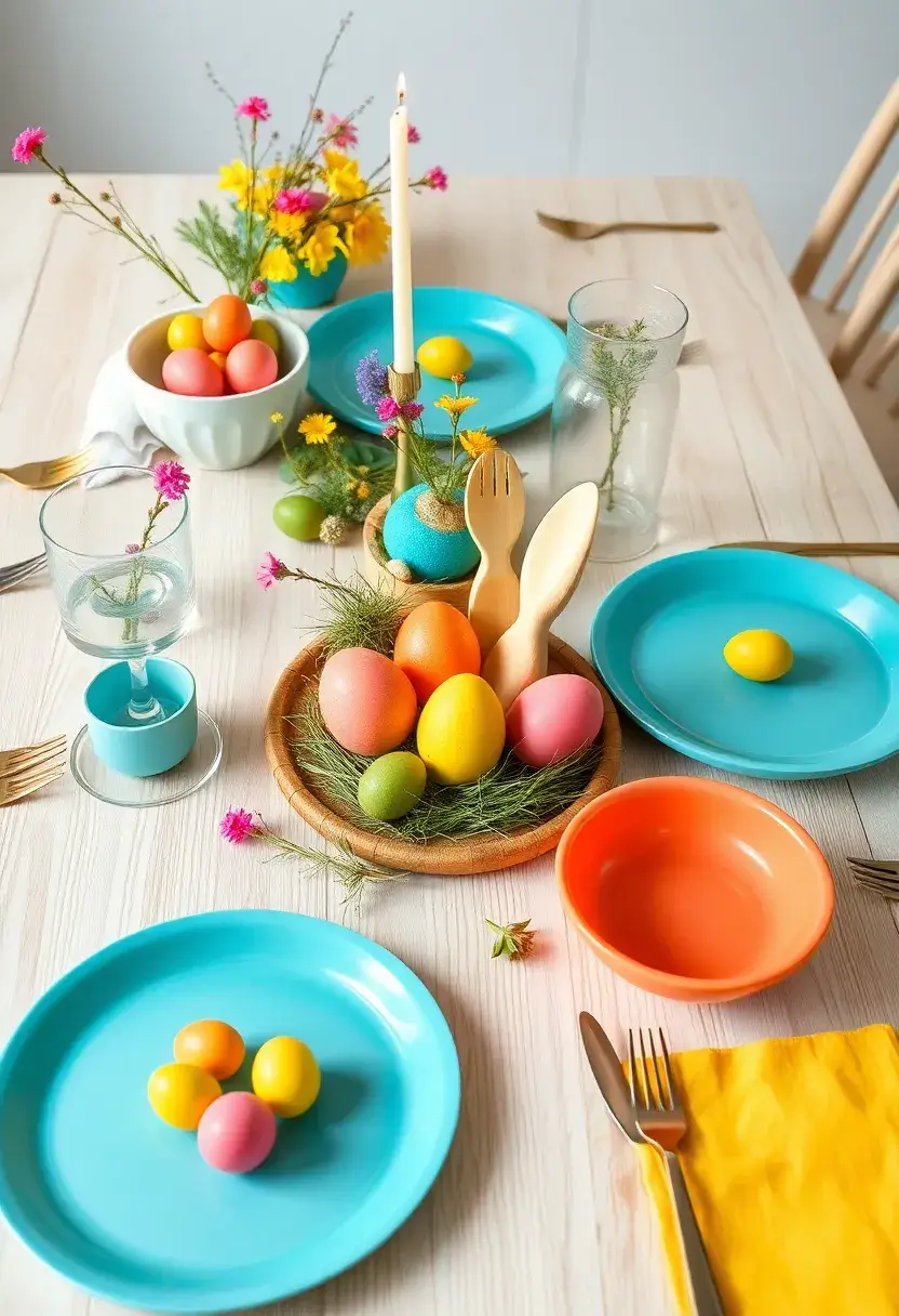 30 Easter Decor Ideas for the Home That Bring Fresh Spring Energy - 21. Eco-Friendly Tableware