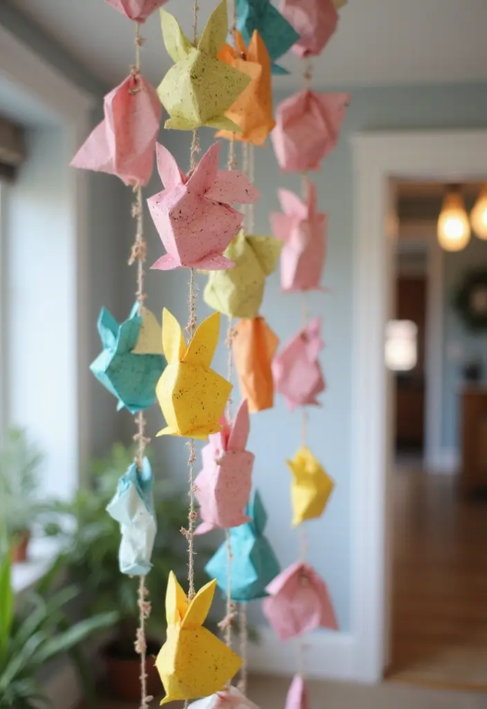 30 Easter Decor Ideas for the Home That Bring Fresh Spring Energy - 5. Recycled Paper Decorations
