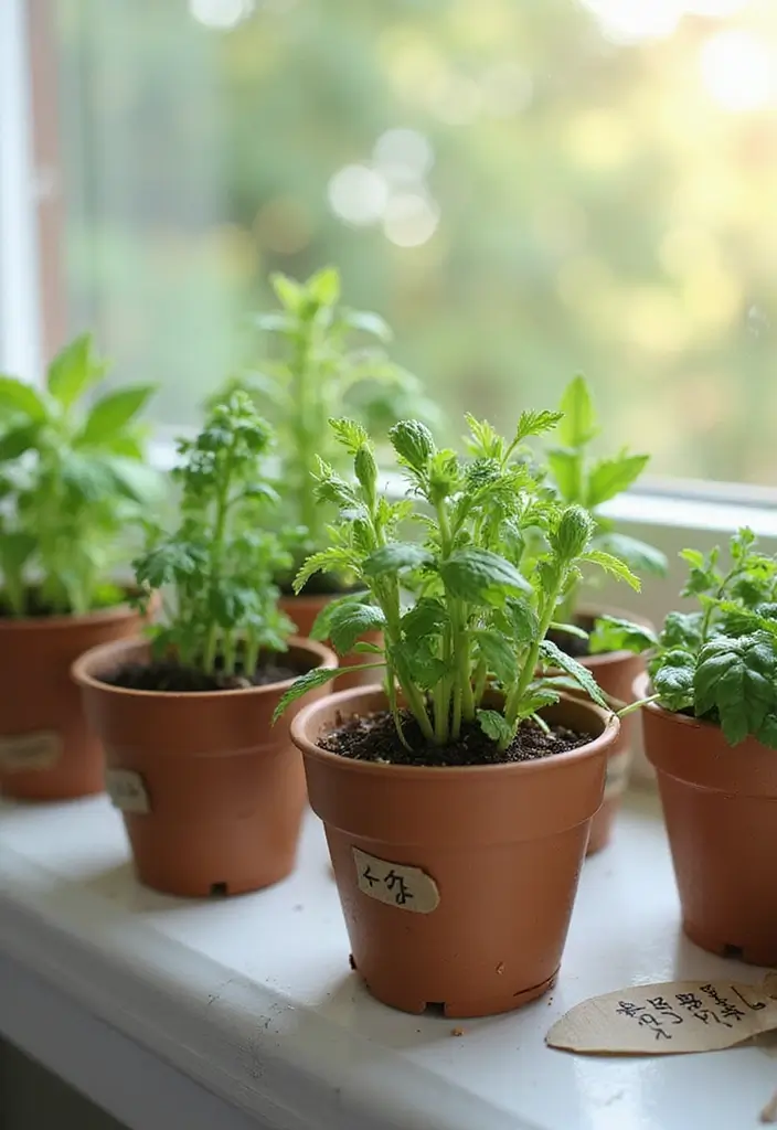 30 Easter Decor Ideas for the Home That Bring Fresh Spring Energy - 6. Herb Garden Displays