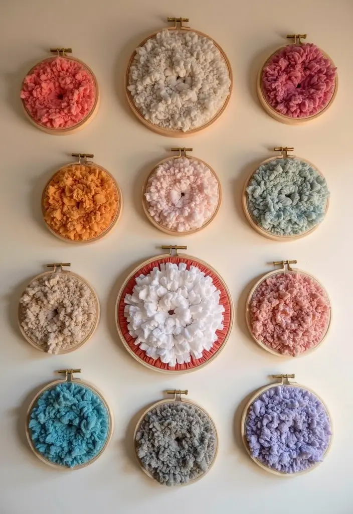 30 Easy DIY Crafts for Home Decor You’ll Want to Try Right Now - 11. Embroidery Hoop Wall Art