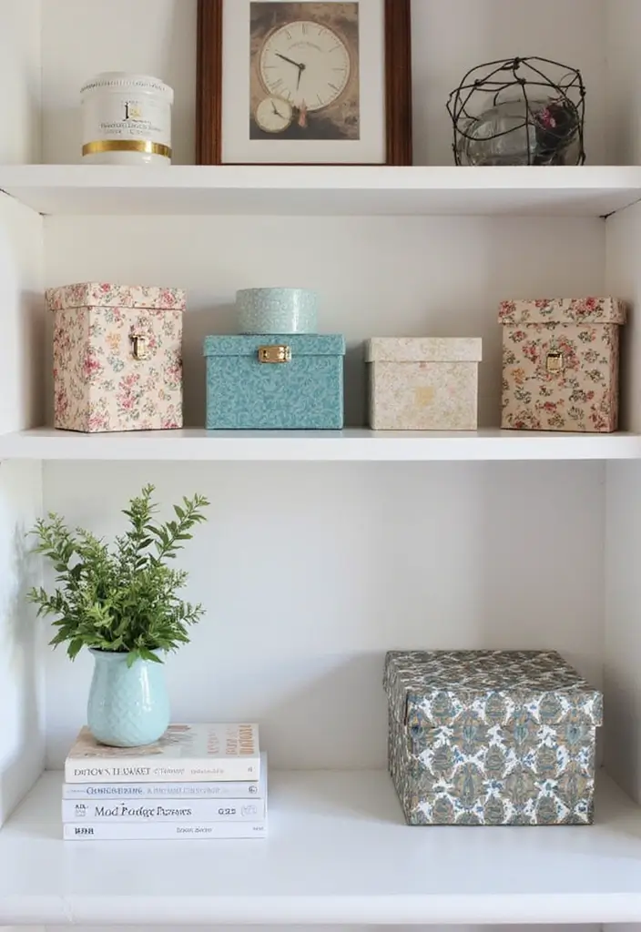 30 Easy DIY Crafts for Home Decor You’ll Want to Try Right Now - 18. Mod Podge Decorative Boxes