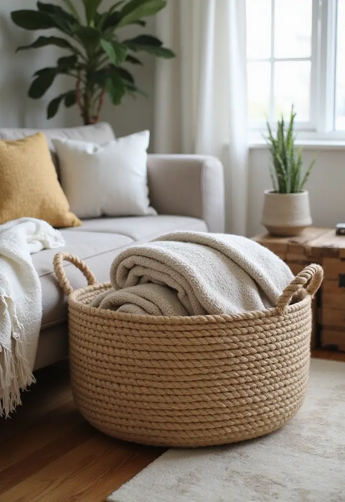 30 Easy DIY Crafts for Home Decor You’ll Want to Try Right Now - 21. Rope Basket