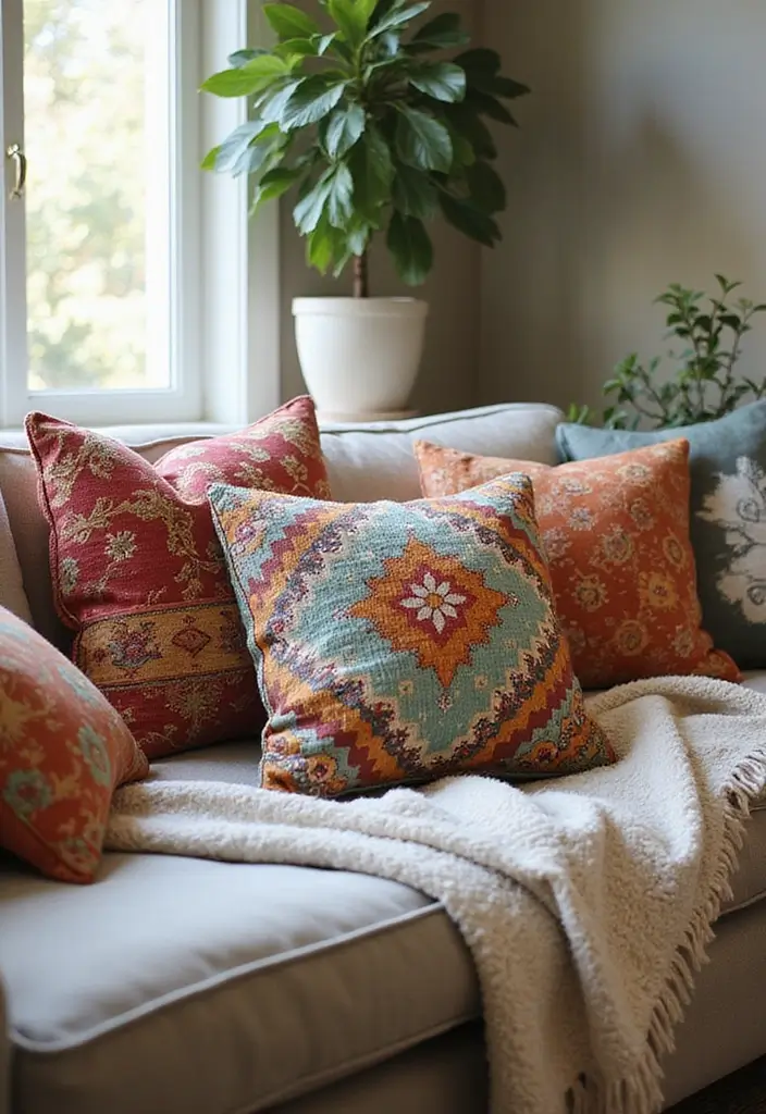 30 Easy DIY Crafts for Home Decor You’ll Want to Try Right Now - 22. Decorative Throw Pillows