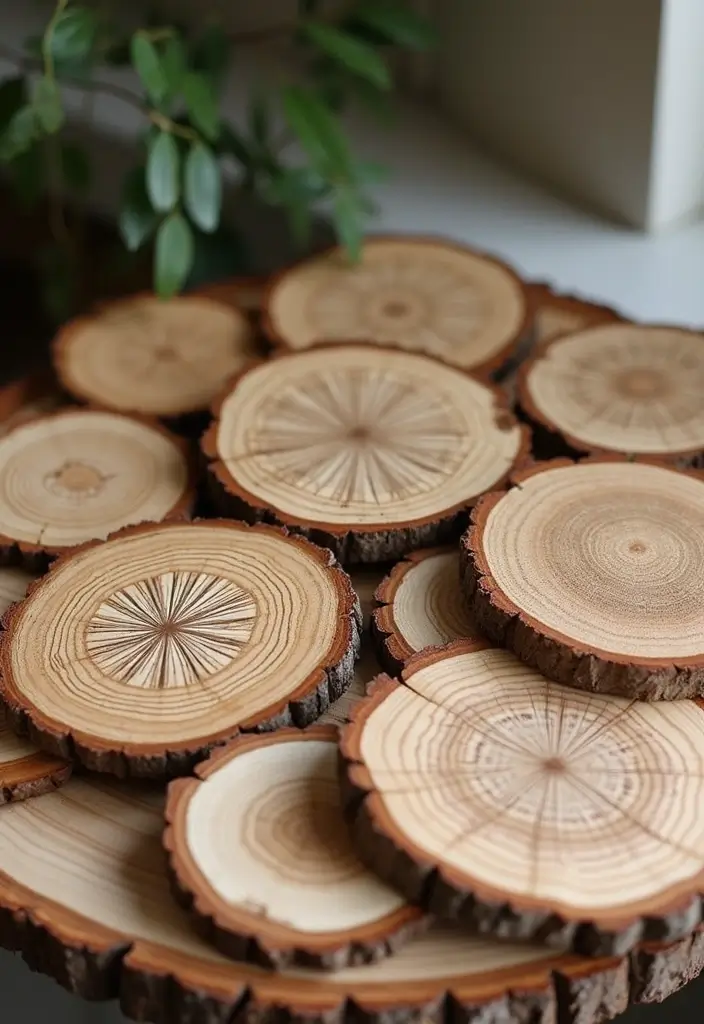 30 Easy DIY Crafts for Home Decor You’ll Want to Try Right Now - 25. Decorative Wood Slices