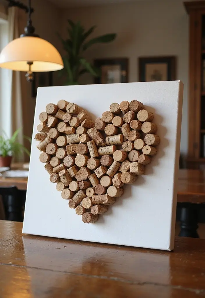 30 Easy DIY Home Decor Cheap Homemade Wall Art Craft Ideas for Every Room - 16. Upcycled Wine Cork Art
