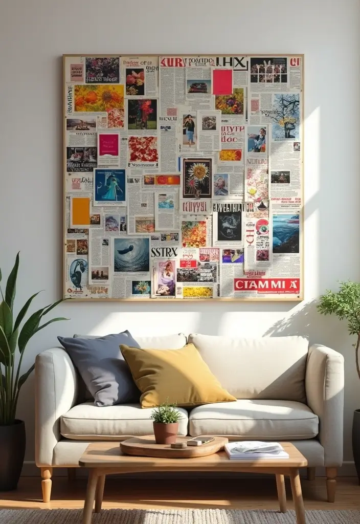 30 Easy DIY Home Decor Cheap Homemade Wall Art Craft Ideas for Every Room - 29. Recycled Magazine Wall Art