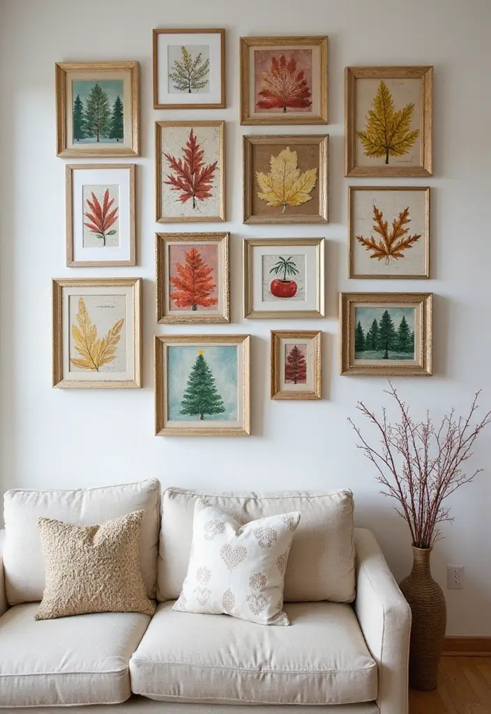 30 Easy DIY Home Decor Cheap Homemade Wall Art Craft Ideas for Every Room - 30. Seasonal Art Displays