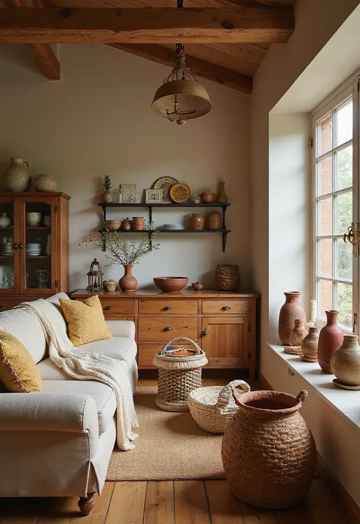 30 Eco-Friendly Home Decor Ideas for Living Room and Kitchen - 13. Handcrafted Decor