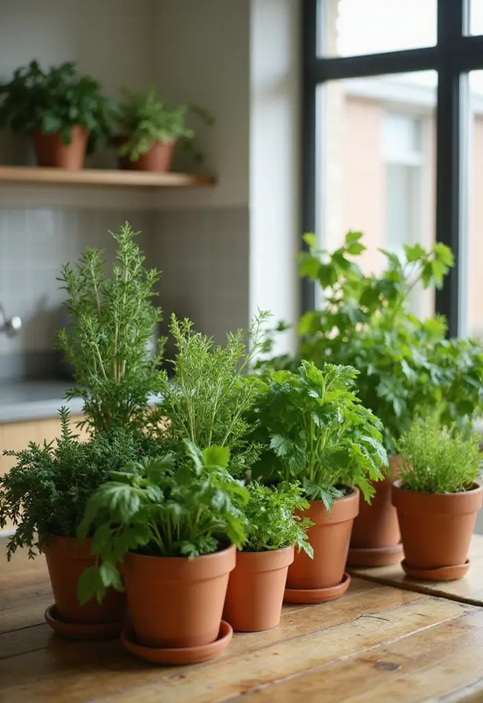 30 Eco-Friendly Home Decor Ideas for Living Room and Kitchen - 16. Indoor Herb Gardens