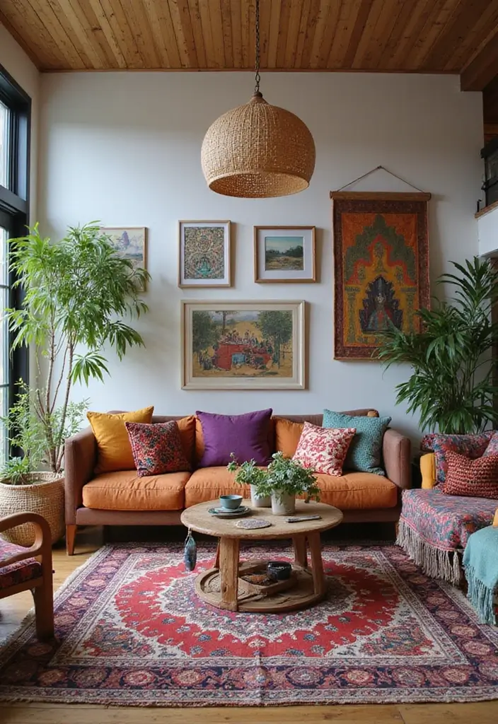 30 Ethnic Home Decor Indian Living Rooms Full of Culture and Warmth - 17. Bohemian Touches