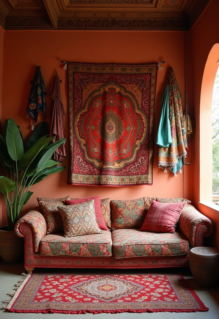 30 Ethnic Home Decor Indian Living Rooms Full of Culture and Warmth - 3. Traditional Indian Textiles