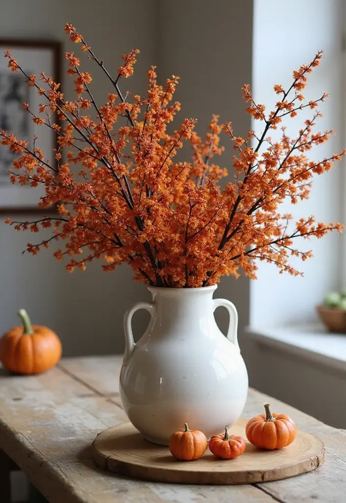 30 Fall Decor Ideas for the Home DIY Projects for Cozy Spaces - 21. Berry Branch Arrangements