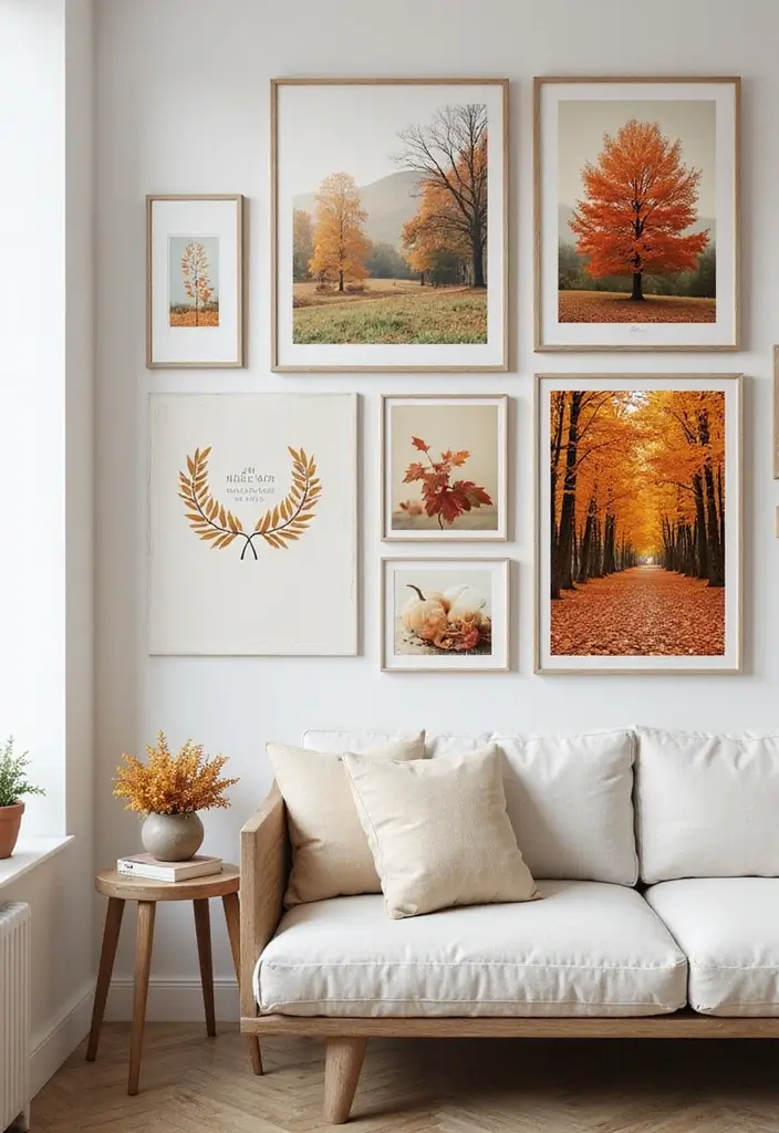 30 Fall Decor Ideas for the Home DIY Projects for Cozy Spaces - 7. Autumn-Inspired Artwork
