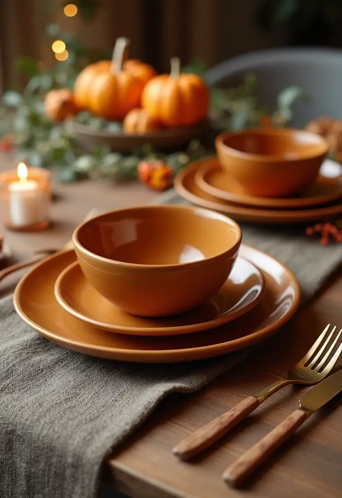30 Fall Decor Ideas for the Home Kitchens Filled with Seasonal Magic - 5. Cozy Fall Table Settings