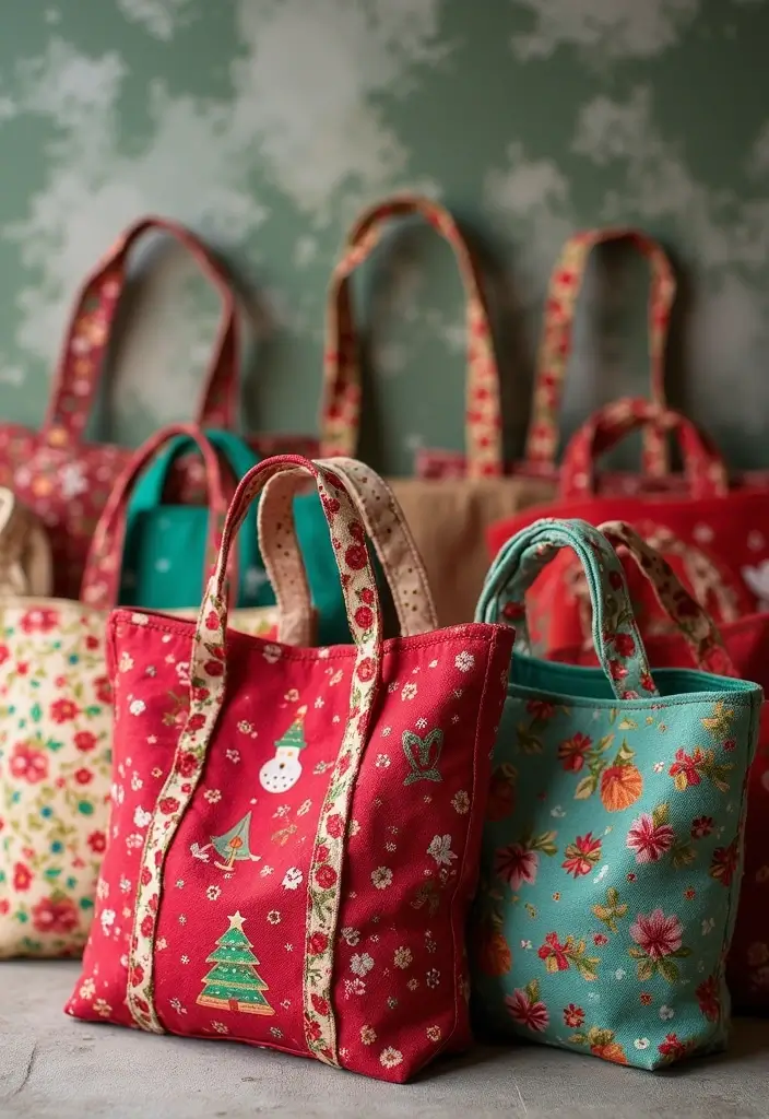 30 Ganesh Decoration Ideas for Eco-Friendly Home Decor DIY - 10. Upcycled Tote Bags for Gifts