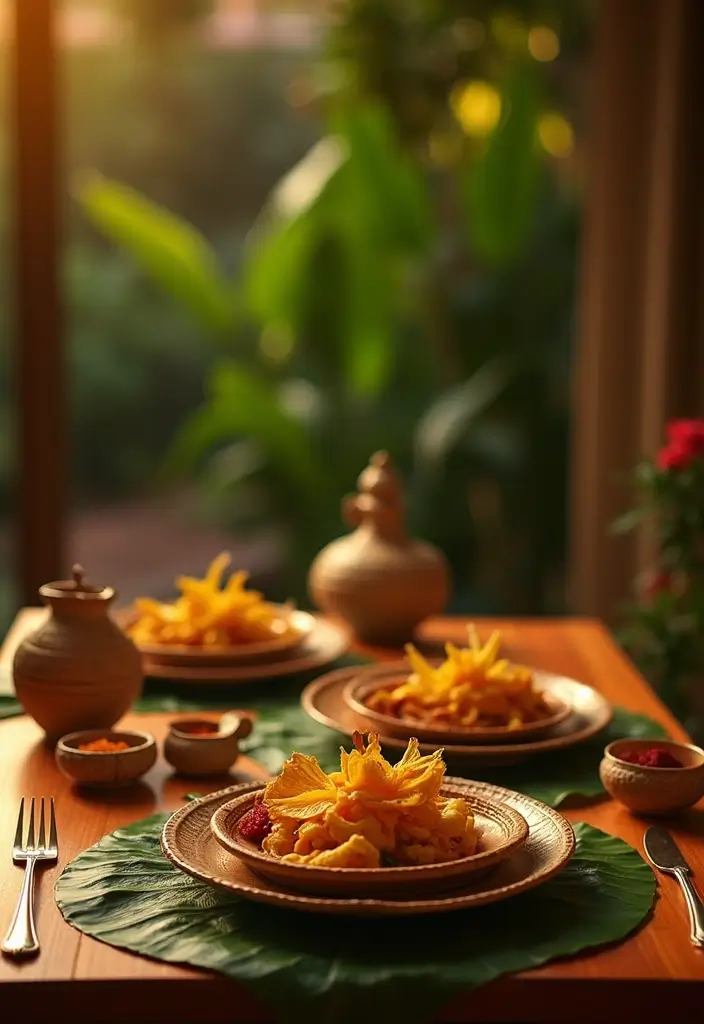 30 Ganesh Decoration Ideas for Eco-Friendly Home Decor DIY - 13. Sustainable Table Settings