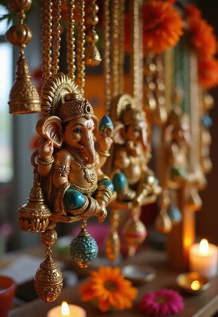 30 Ganesh Decoration Ideas for Eco-Friendly Home Decor DIY - 15. Ganesh-Themed Jewelry for Decor