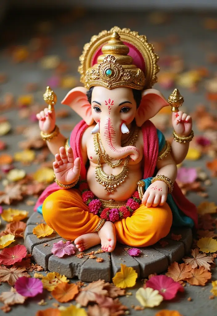 30 Ganesh Decoration Ideas for Eco-Friendly Home Decor DIY - 20. Eco-Friendly Confetti for Celebrations