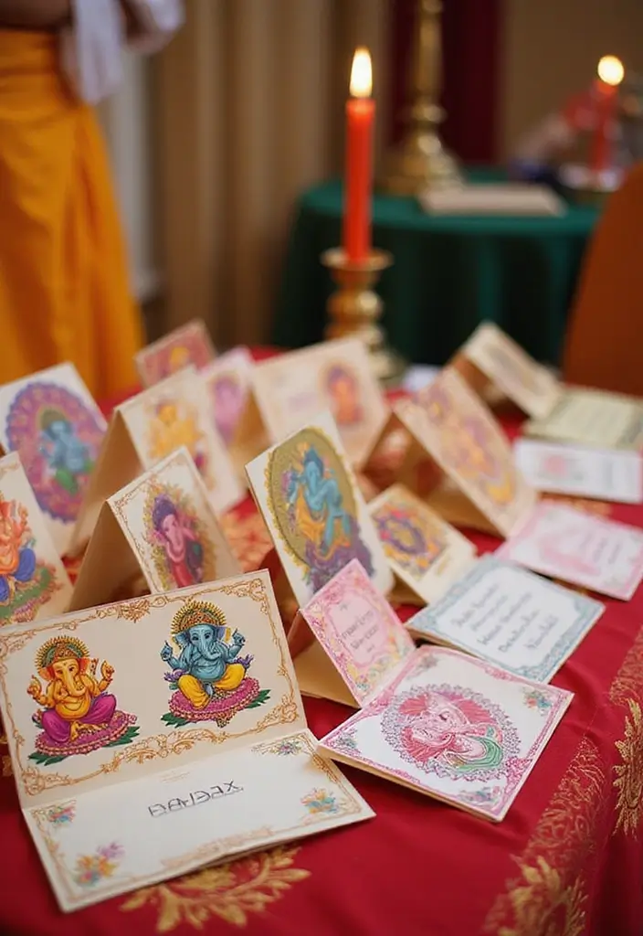 30 Ganesh Decoration Ideas for Eco-Friendly Home Decor DIY - 22. Handmade Ganesh Greeting Cards