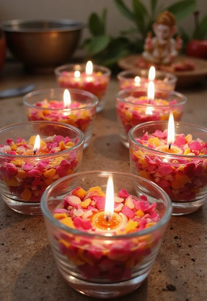 30 Ganesh Decoration Ideas for Eco-Friendly Home Decor DIY - 30. Eco-Friendly Water Offerings