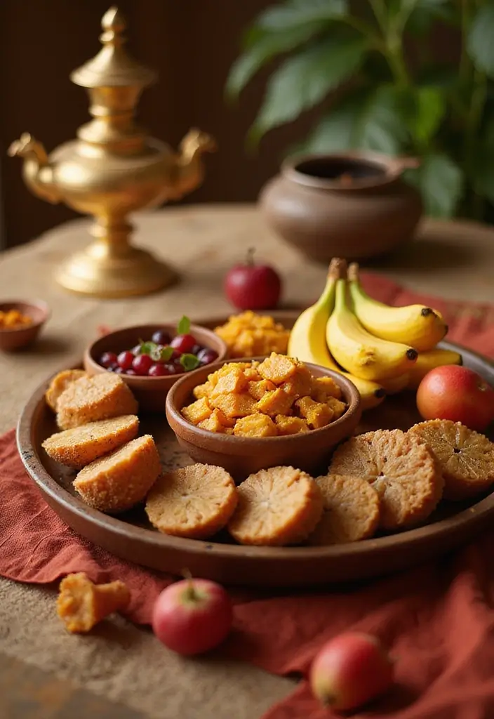 30 Ganesh Decoration Ideas for Eco-Friendly Home Decor DIY - 8. Biodegradable Offerings