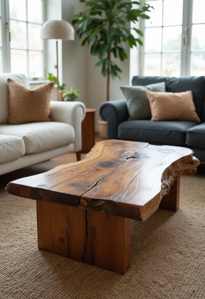 30 Home Decor Ideas for Modern Living Room Design - 1. Reclaimed Wood Furniture