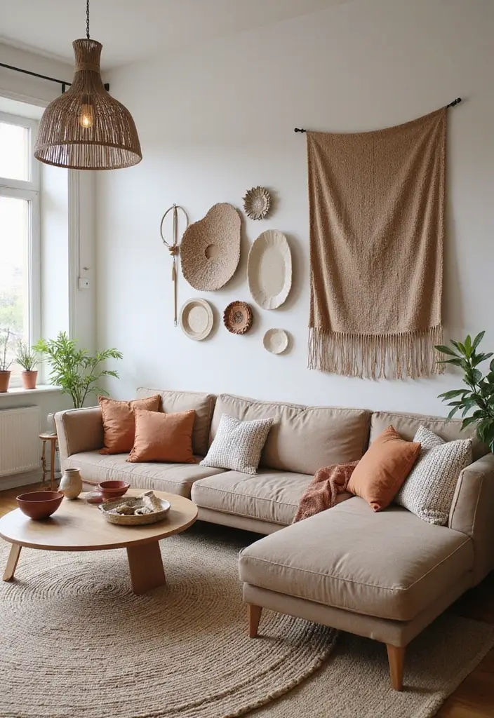 30 Home Decor Ideas for Modern Living Room Design - 12. Handcrafted Decor Items